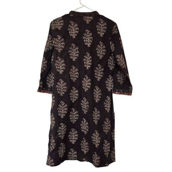 Fabindia Women's Black Cotton Kurta NEW - Picture 3 of 16